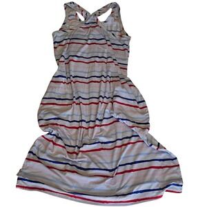 Secret Treasures Red White Blue Striped Tank Pajama Sleeveless Nightgown S (4-6)